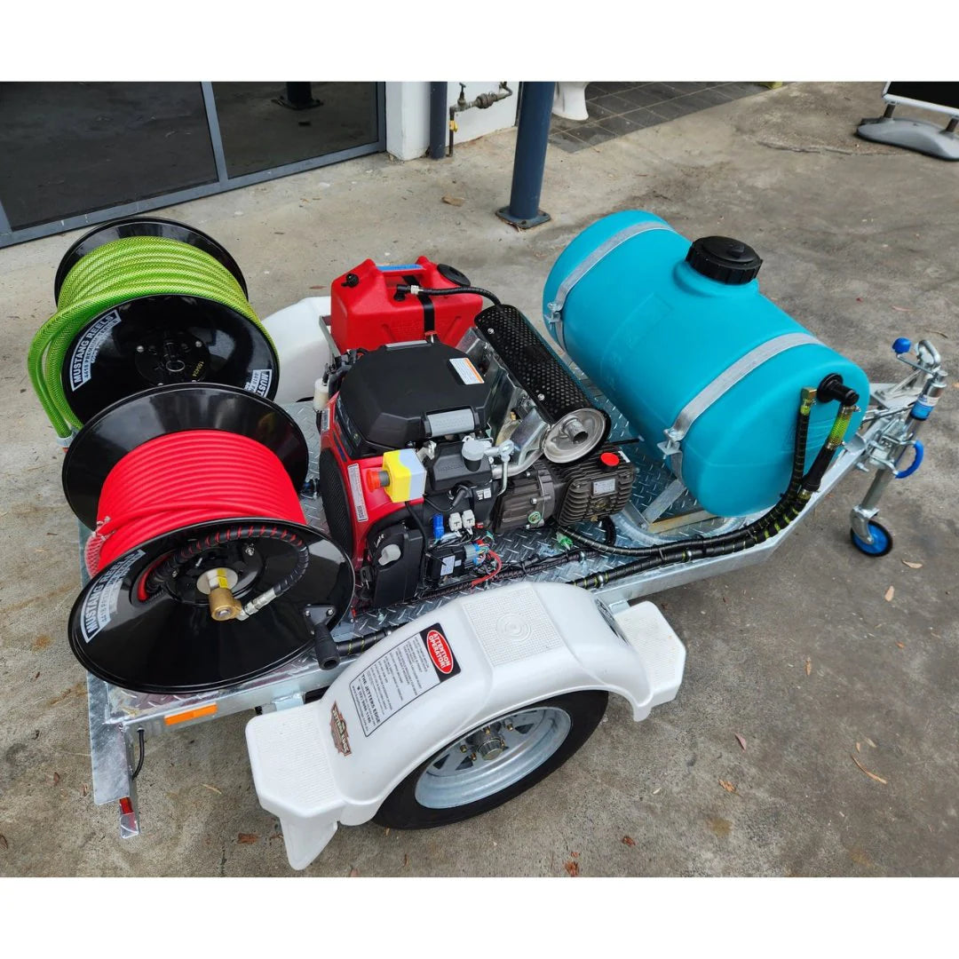 Jetter Trailer | Dual Jetter Trailer and Skid 31/62 LPM Trailer Dual 31FI
