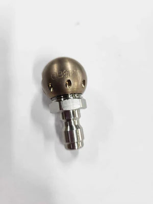 Grease Ball Thruster Nozzle 3/8" with QR SS Adaptor GB8R10C