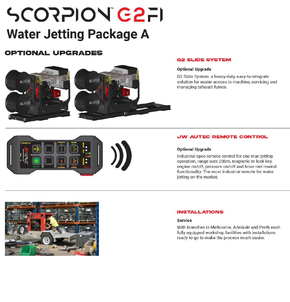 JETWAVE SCORPION G2FI 350-23 5075 PSI (350 BAR) | 23 L/PM (6 GPM)