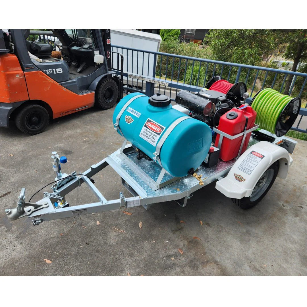 Jetter Trailer | Dual Jetter Trailer and Skid 31/62 LPM Trailer Dual 31FI
