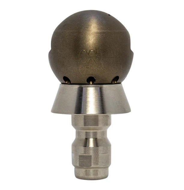 Grease Ball Thruster Nozzle 1/4" with QR-C One Piece SS Skirt GB8R-BA8