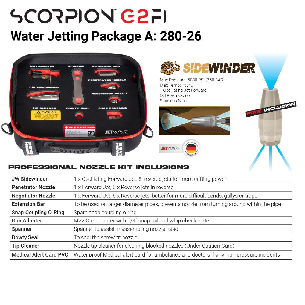 SCORPION G2FI 280-26 4060 PSI (280 BAR) | 26 L/PM (6.6 GPM)